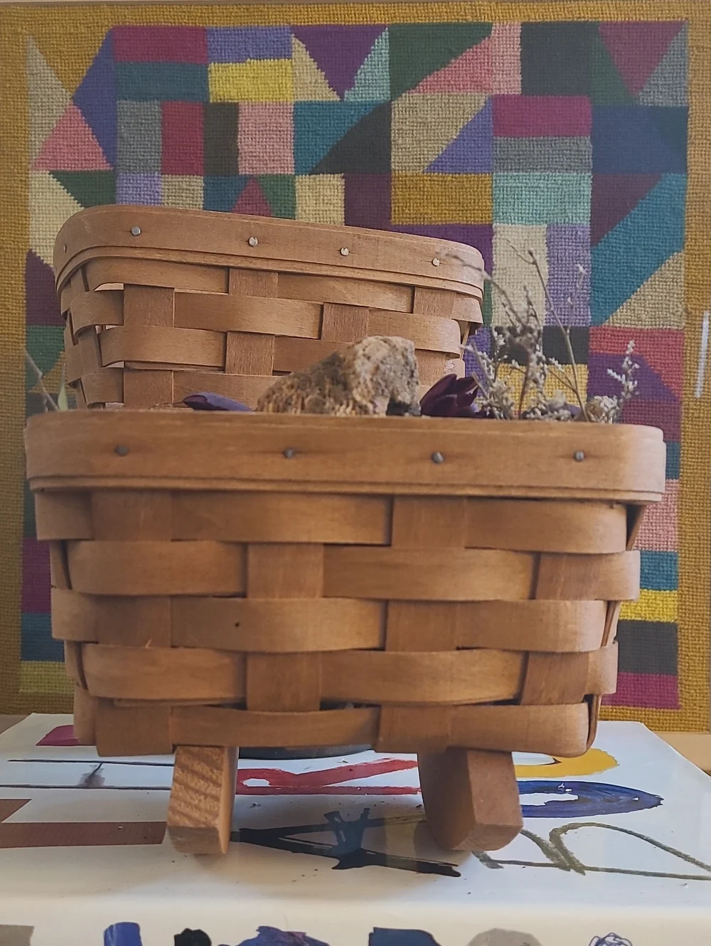 VINTAGE 1988 LONGABERGER ROCKING BASKETS SET OF 2